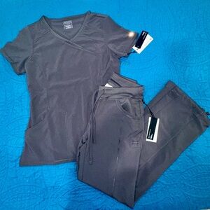 Pewter Gray Scrub Set-Infinity